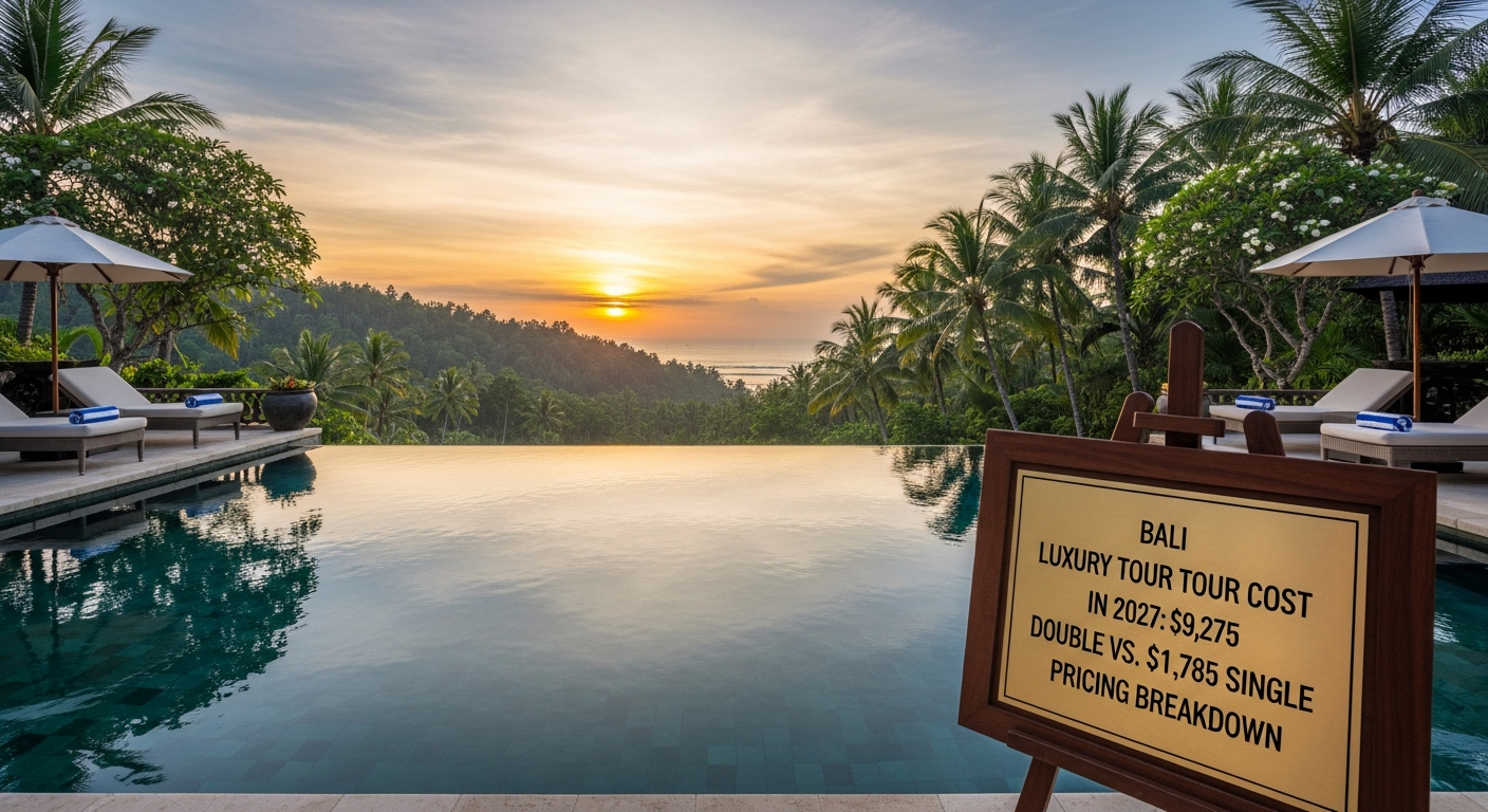 Bali Luxury Tour Cost in 2027: $9,275 Double vs. $11,785 Single Pricing Breakdown
